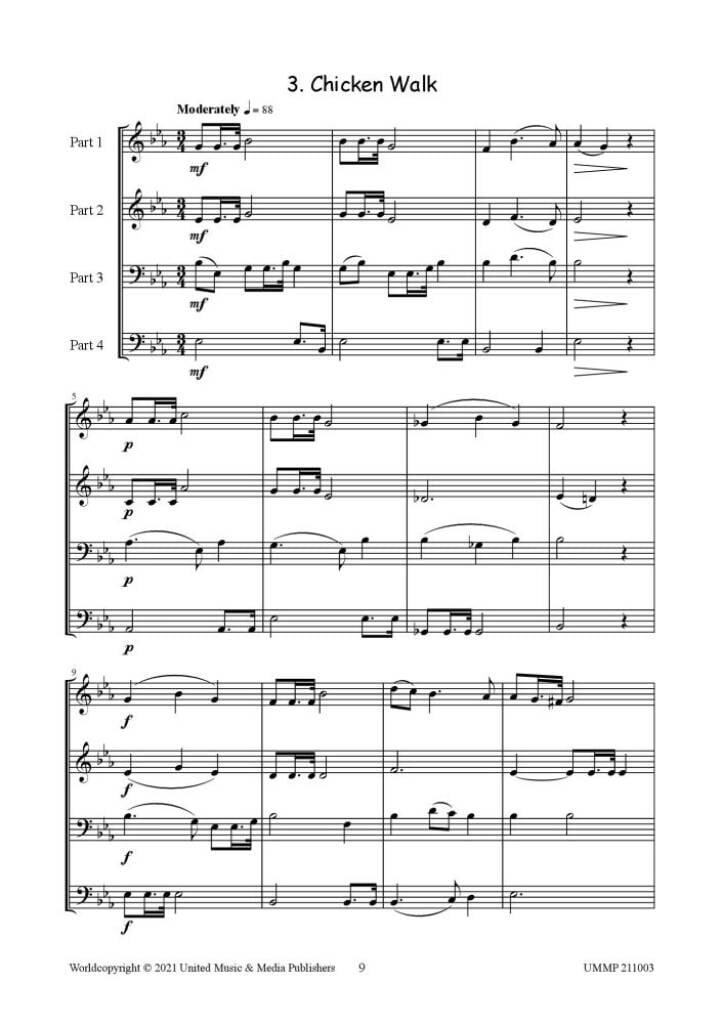 Animal Adventures for Brass Quartet or Ensemble